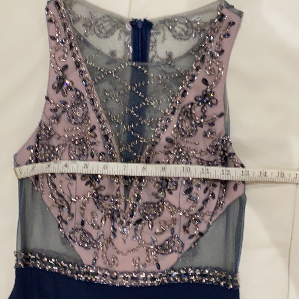 Floor length gown Navy blue size 4 - Picture 2 of 12